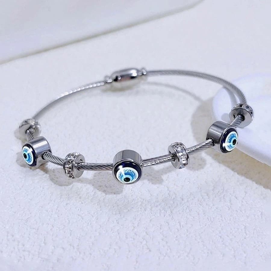 Aurelia Evil Eye Charm Bracelet by Soni De Nakhre